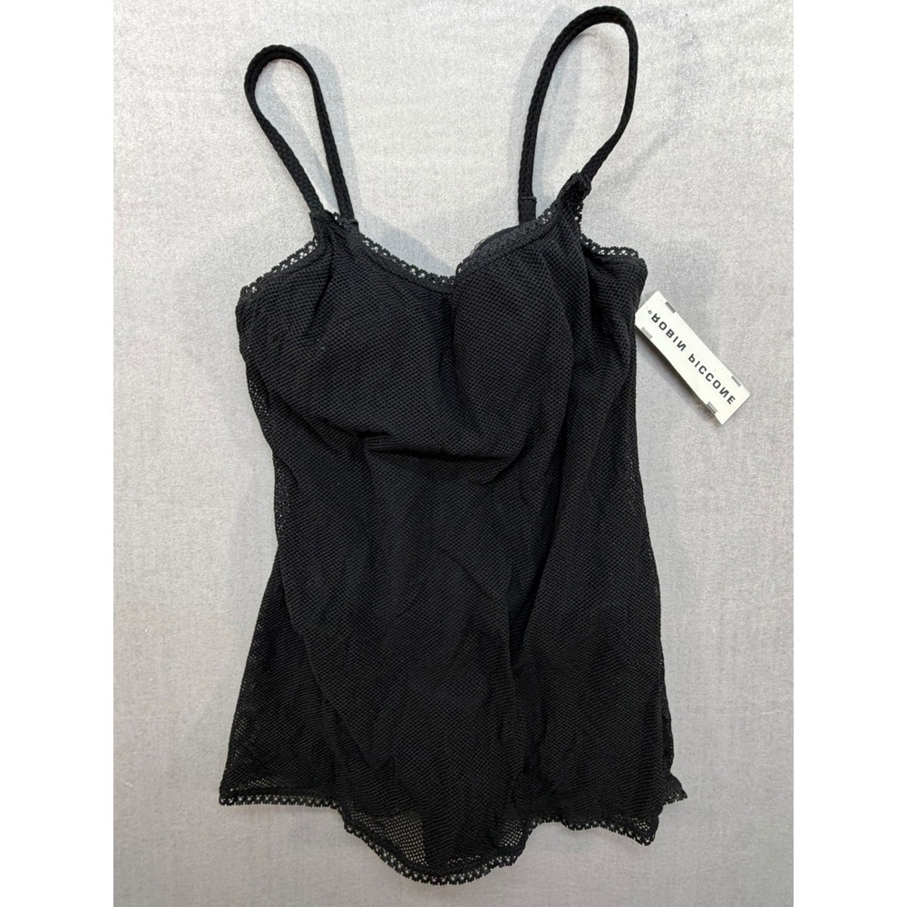Robin Piccone Women Swimwear Bathing Suit Black One Piece Size 8 Made in USA